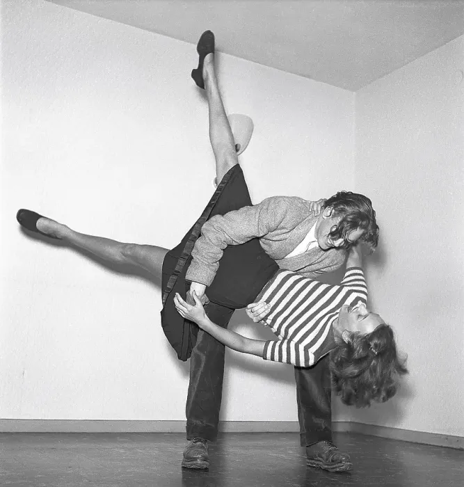 Framed Print : Jitterbug dance. A dance popularized in the United states and spread by American soldiers