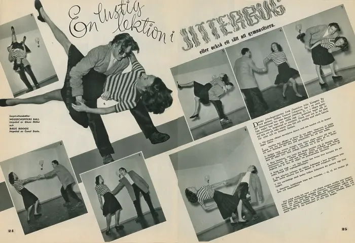 Framed Print : Jitterbug dance. A dance popularized in the United states and spread by American soldiers and sailors around the world during the Second world war. Pictured here Erik Danielsen and Miss Gunvor Johansson when dancing the Jitterbug dance 1944