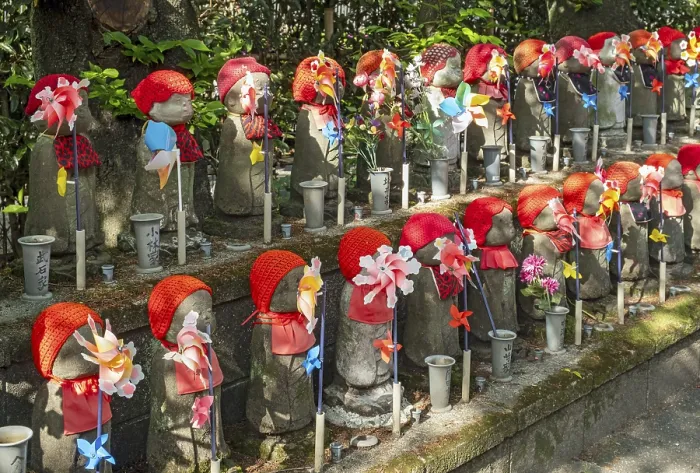 Framed Print : Jizo statues at the Garden of Unborn Children