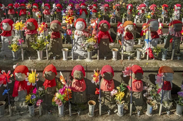 Framed Print : Jizo statues at the Garden of Unborn Children Framed Print : Jizo statues at the Garden of Unborn Children