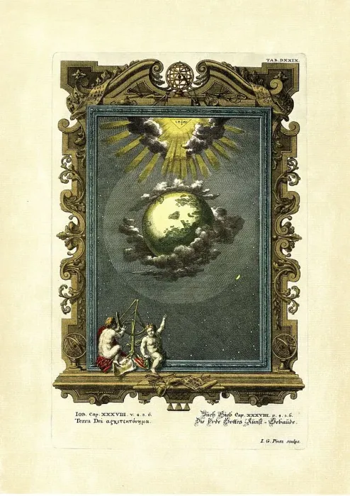 Framed Print : Job 38 / 4, 5, 6, THE earth God's art building Framed Print : Job 38 / 4, 5, 6, THE earth God's art building