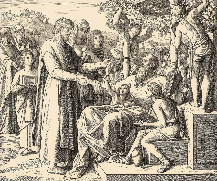 Framed Print : Job Restored to Prosperity, Old Testament
