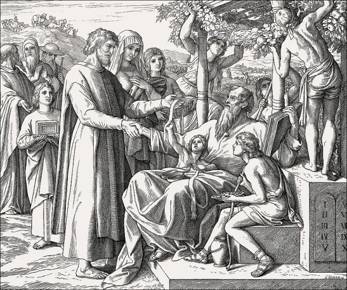 Framed Print : Job Restored to Prosperity, Old Testament