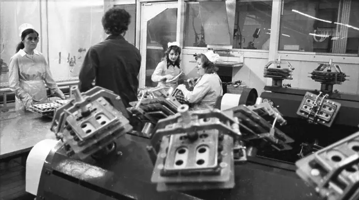 Framed Print : Jobs in a chocolate factory of the Coop Group 9