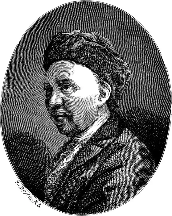 Framed Print : Johann Adam Hiller (1728, 1804) portrait