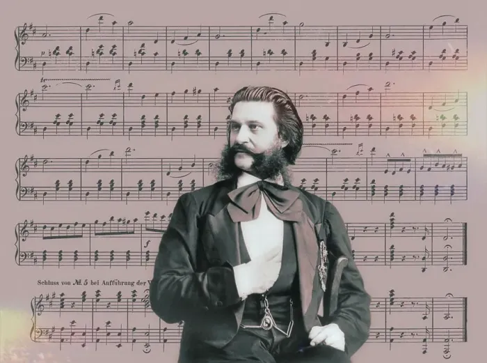 Framed Print : Johann Baptist Strauss II, 1825 - 1899