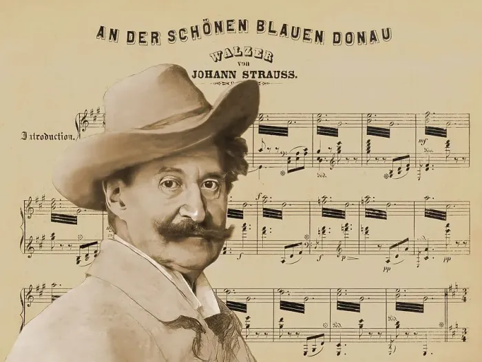 Framed Print : Johann Baptist Strauss II, 1825 - 1899