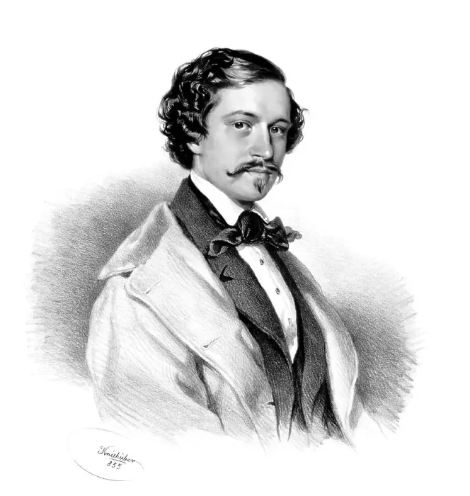 Framed Print : Johann Baptist Strauss II, 1825 - 1899 Framed Print : Johann Baptist Strauss II, 1825 - 1899