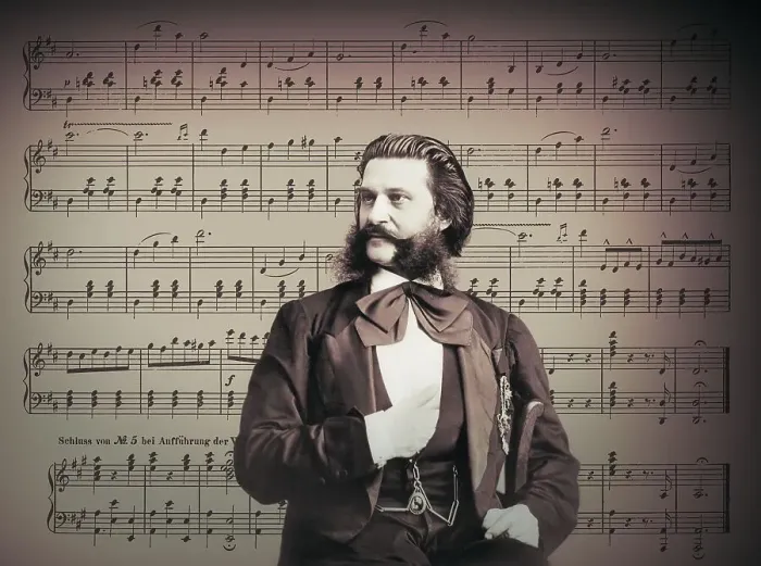 Framed Print : Johann Baptist Strauss II, 1825 - 1899 Framed Print : Johann Baptist Strauss II, 1825 - 1899