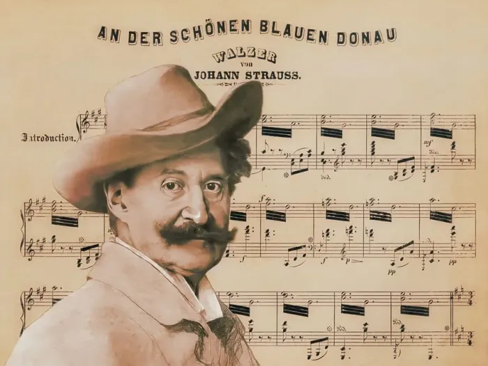 Framed Print : Johann Baptist Strauss II, 1825 - 1899