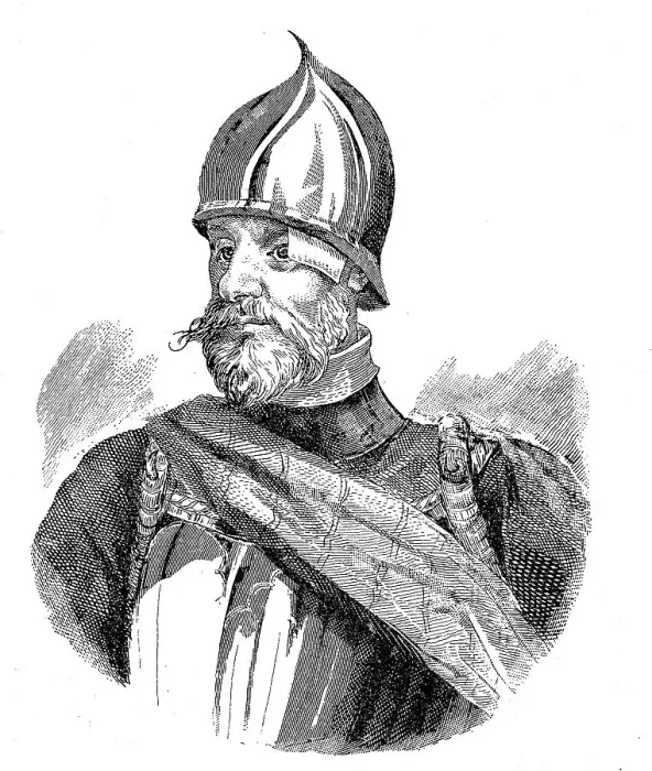 Framed Print : Johann Bizka in his armour, Historical Framed Print : Johann Bizka in his armour, Historical