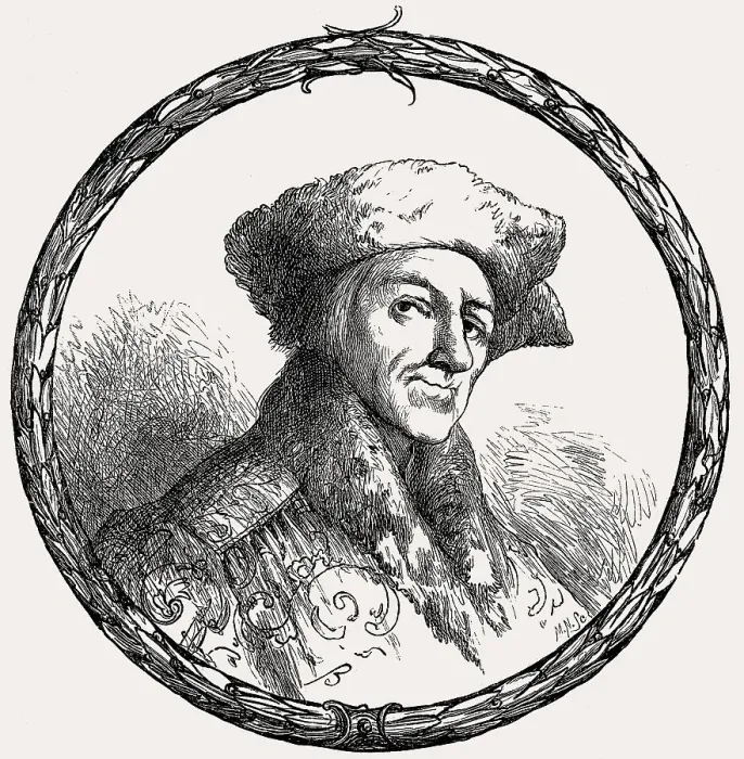 Framed Print : Johann Fischart, 1550-1591, German poet and writer Framed Print : Johann Fischart, 1550-1591, German poet and writer