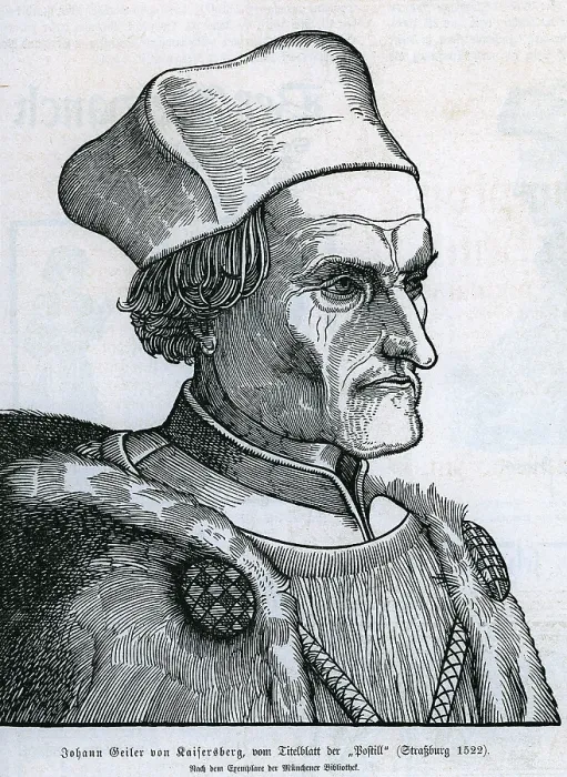 Framed Print : Johann Geiler von Kaisersberg (1445-1510) Framed Print : Johann Geiler von Kaisersberg (1445-1510)