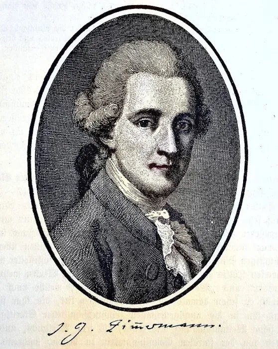 Framed Print : Johann Georg Zimmermann, since 1786 Ritter von Zimmermann