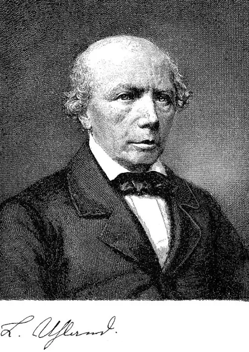 Framed Print : Johann Ludwig Uhland, 26 April 1787