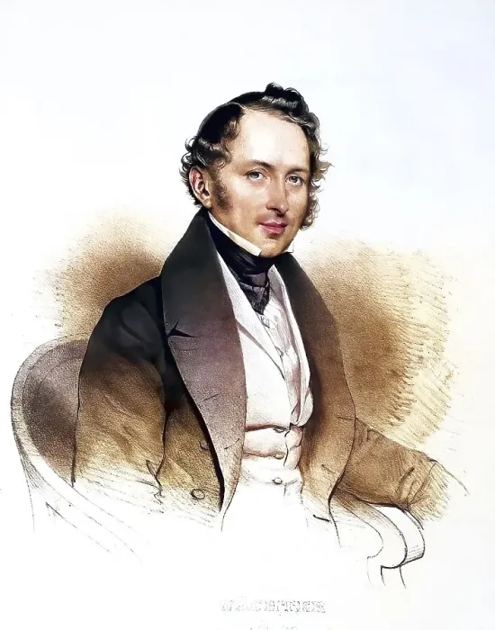 Framed Print : Johann Michael Waechter (born 2 March 1794 in Rappersdorf)