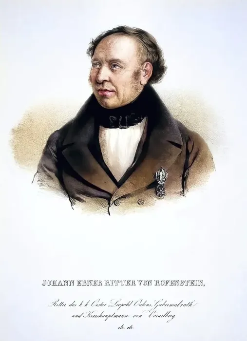 Framed Print : Johann Nepomuk Ebner, Knight of Rofenstein since 1839