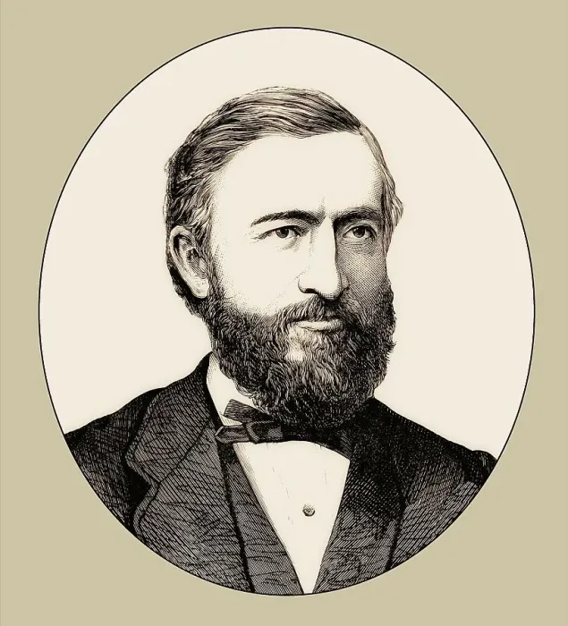 Framed Print : Johann Philipp Reis, 1834 - 1874