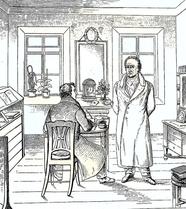 Framed Print : Johann Wolfgang Goethe, from 1782 von Goethe