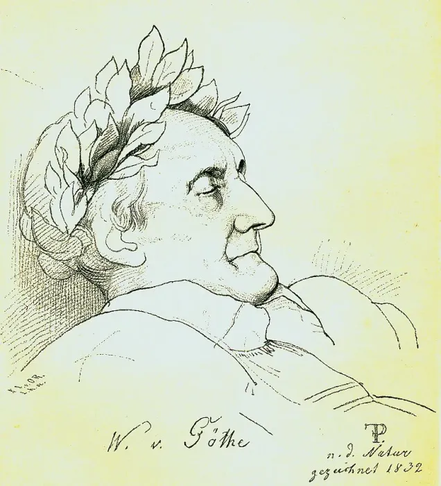 Framed Print : Johann Wolfgang von Goethe (1749-1832)