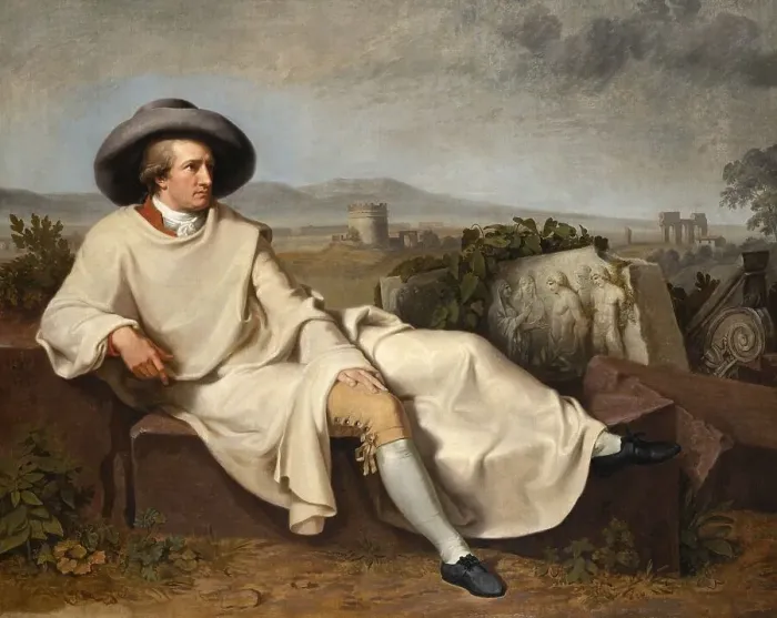 Framed Print : Johann Wolfgang von Goethe in the Roman Campagna