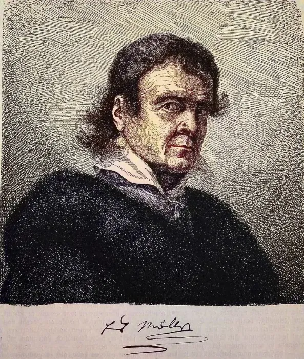 Framed Print : Johannes Friedrich Mueller, called Maler Mueller or Teufelsmuelle