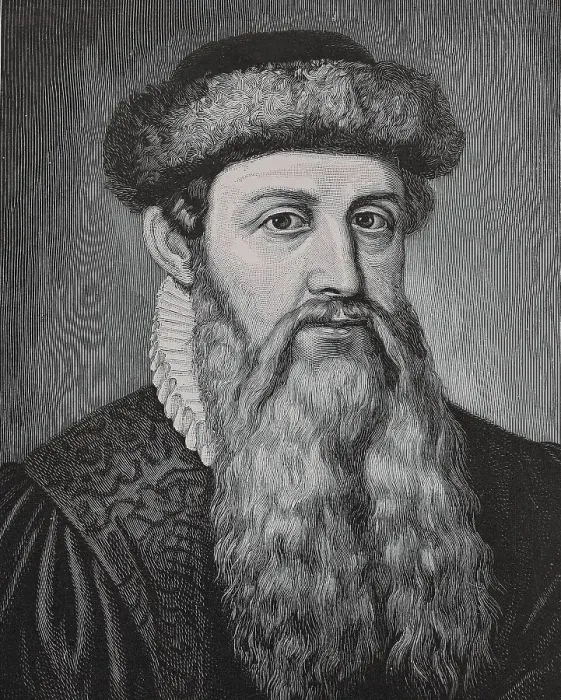 Framed Print : Johannes Gensfleisch zum Laden zum Gutenberg was a German blacksmith