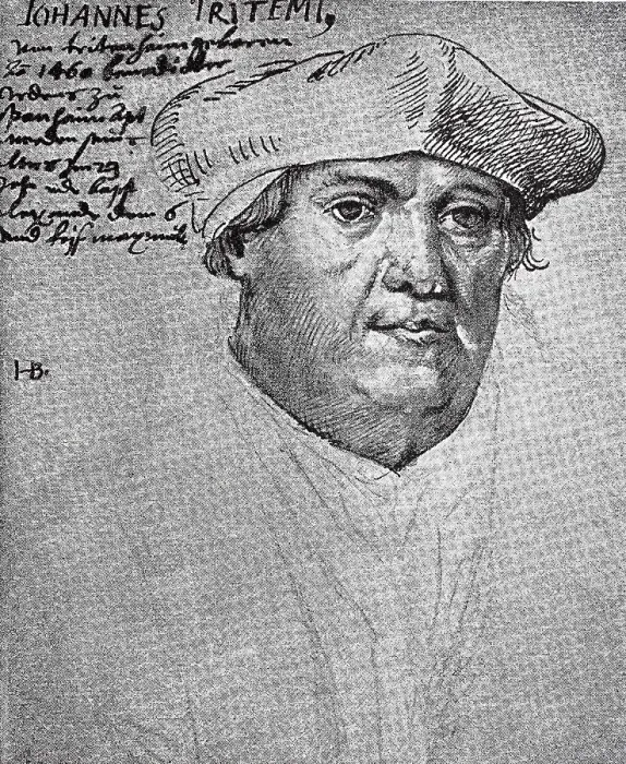 Framed Print : Johannes Trithemius, 1 February 1462