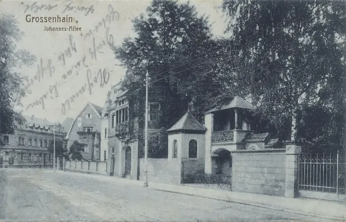 Framed Print : Johannesallee, Grossenhain, Saxony