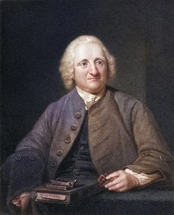 Framed Print : John Dollond 1706, 1761 English optician From the book Gallery of Portraits