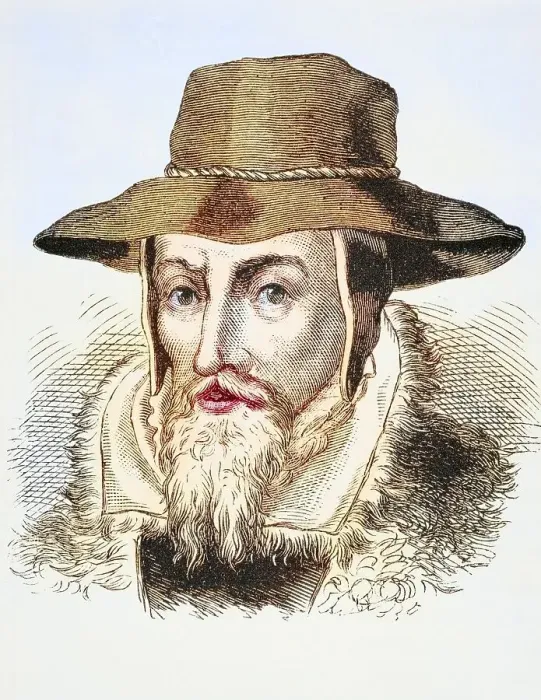 Framed Print : John Foxe, Johannes Fox (born 1517 in Boston) Framed Print : John Foxe, Johannes Fox (born 1517 in Boston)