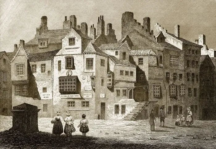 Framed Print : John Knox House, ein historisches Haus in Edinburgh Framed Print : John Knox House, ein historisches Haus in Edinburgh