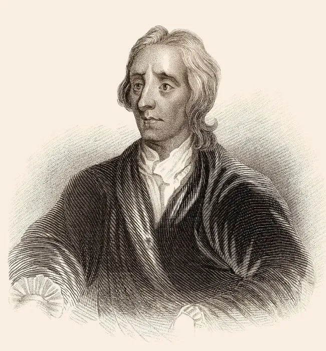 Framed Print : John Locke, 1632-1704, englischer Philosoph und Arzt der Aufklaerung
