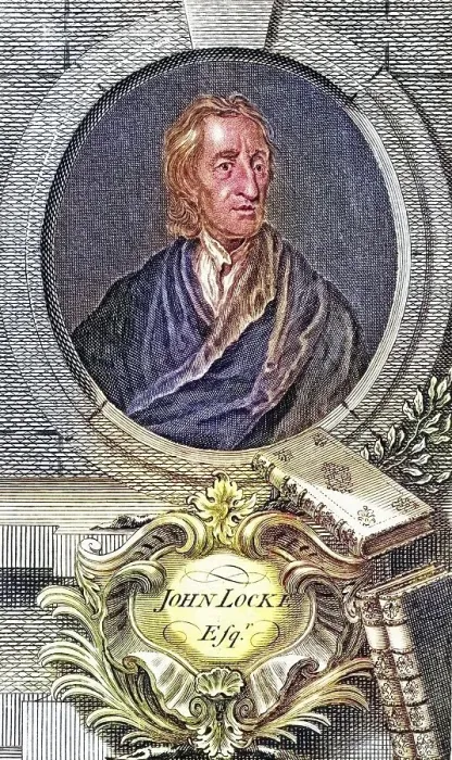 Framed Print : John Locke 1632 1704 English philosopher who founded the school of empiricism