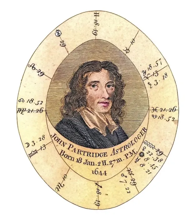 Framed Print : John Partridge (1644-1715) English astrologer and almanac maker