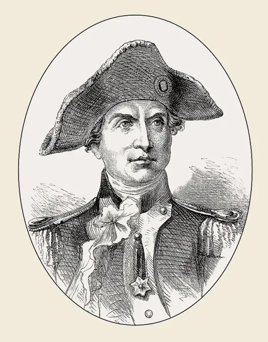 Framed Print : John Paul Jones, 1747 - 1792, naval commander