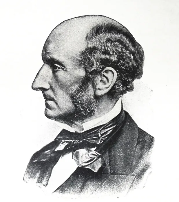 Framed Print : John Stuart Mill, (20 May 1806 - 8 May 1873) was a British philosopher