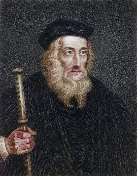 Framed Print : John Wycliffe (ca. 1329-1384), English reformer Framed Print : John Wycliffe (ca. 1329-1384), English reformer