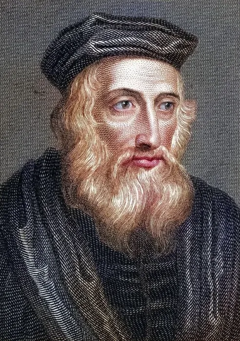 Framed Print : John Wycliffe, also Wycliff, Wyclif