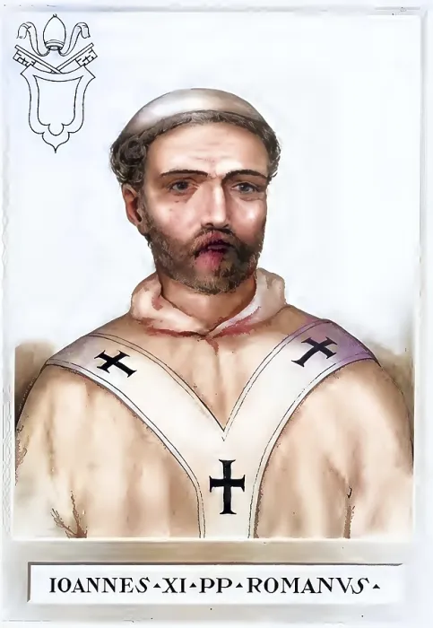 Framed Print : John XI (died 935 in Rome) was Roman Pope from 931 to 935