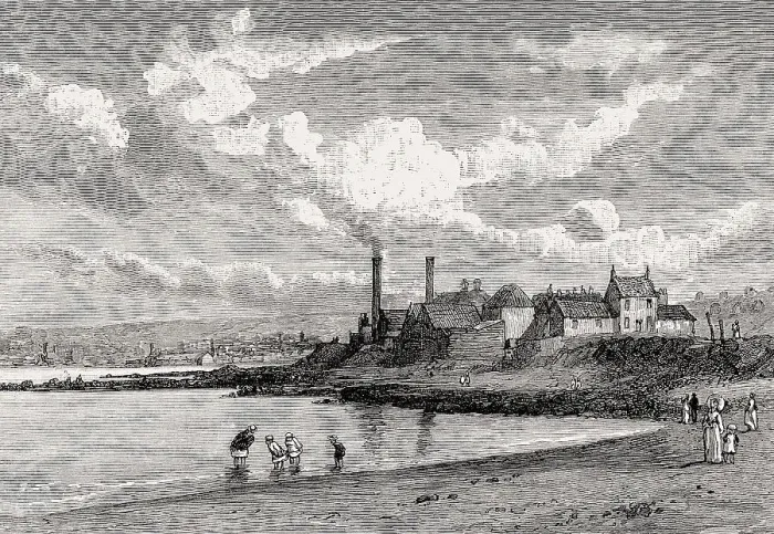 Framed Print : Joppa Pans, Edinburgh, Scotland, 19th century