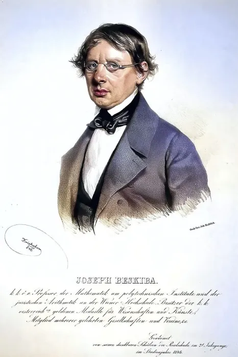 Framed Print : Josef Beskiba (1792-1863), mathematician