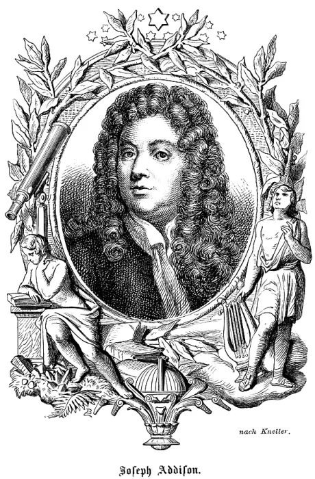 Framed Print : Joseph Addison (1672-1719) England Framed Print : Joseph Addison (1672-1719) England