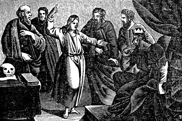 Framed Print : Joseph explaining his dreams to Pharaoh