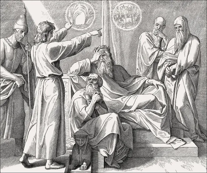 Framed Print : Joseph Interprets Pharaoh's Dreams