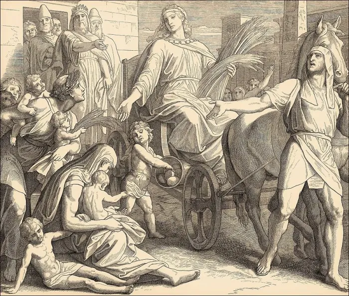 Framed Print : Joseph Promoted in Egypt, Old Testament