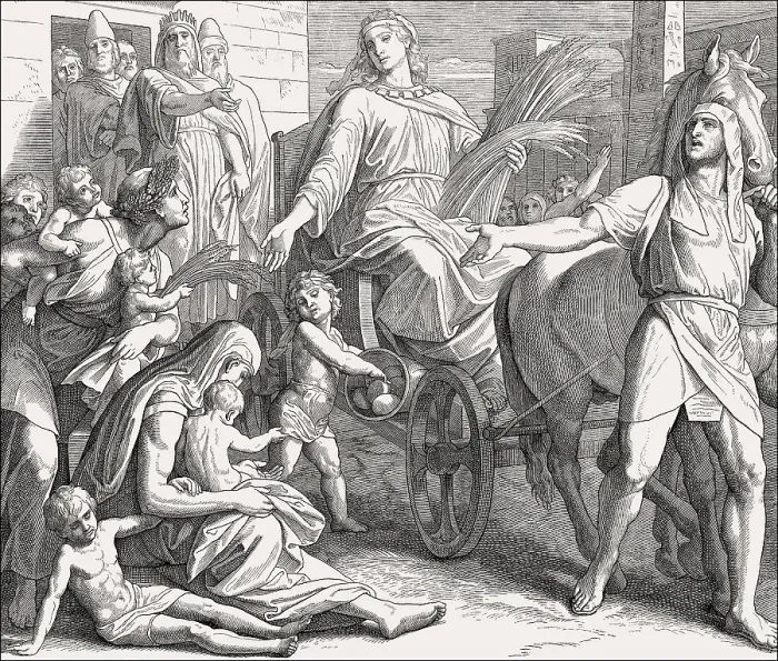 Framed Print : Joseph Promoted in Egypt, Old Testament