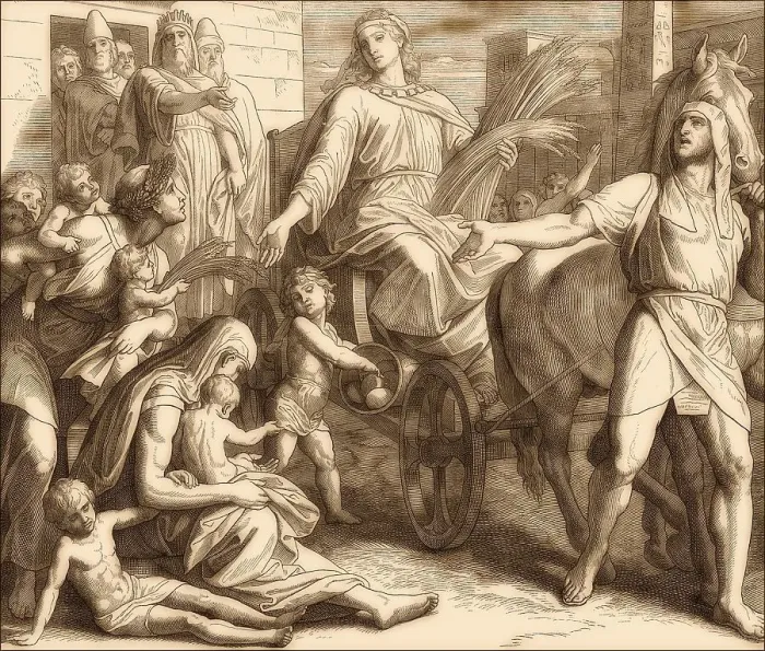 Framed Print : Joseph Promoted in Egypt, Old Testament