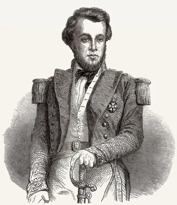 Framed Print : Joseph Rene Bellot, 1826-1853, ein franzoesischer Arktisforscher
