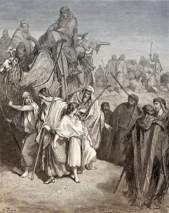 Framed Print : Joseph Is Sold by His Brothers